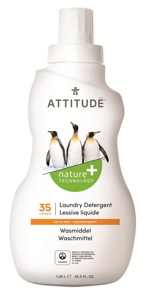 Attitude - Żel do mycia o zapachu skórki cytryny, 1050ml