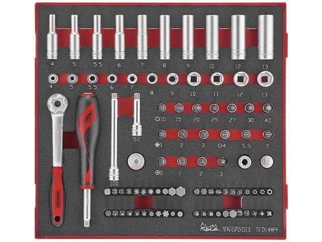 TENG TOOLS TENGTOOLS ZESTAW NARZĘDZI CHWYT 1/4