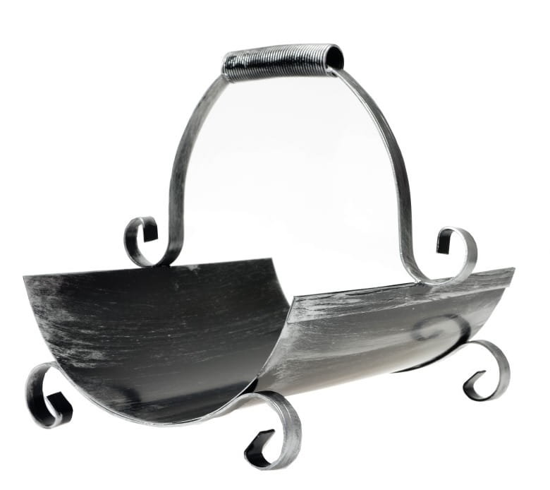 Kosz kominkowy 294  SREBRNY