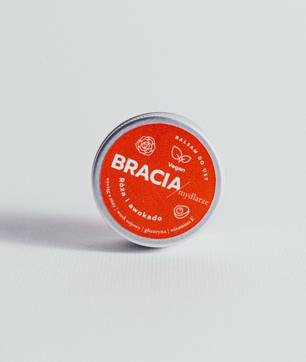 Róża I Awokado Balsam do ust Bracia Mydlarze