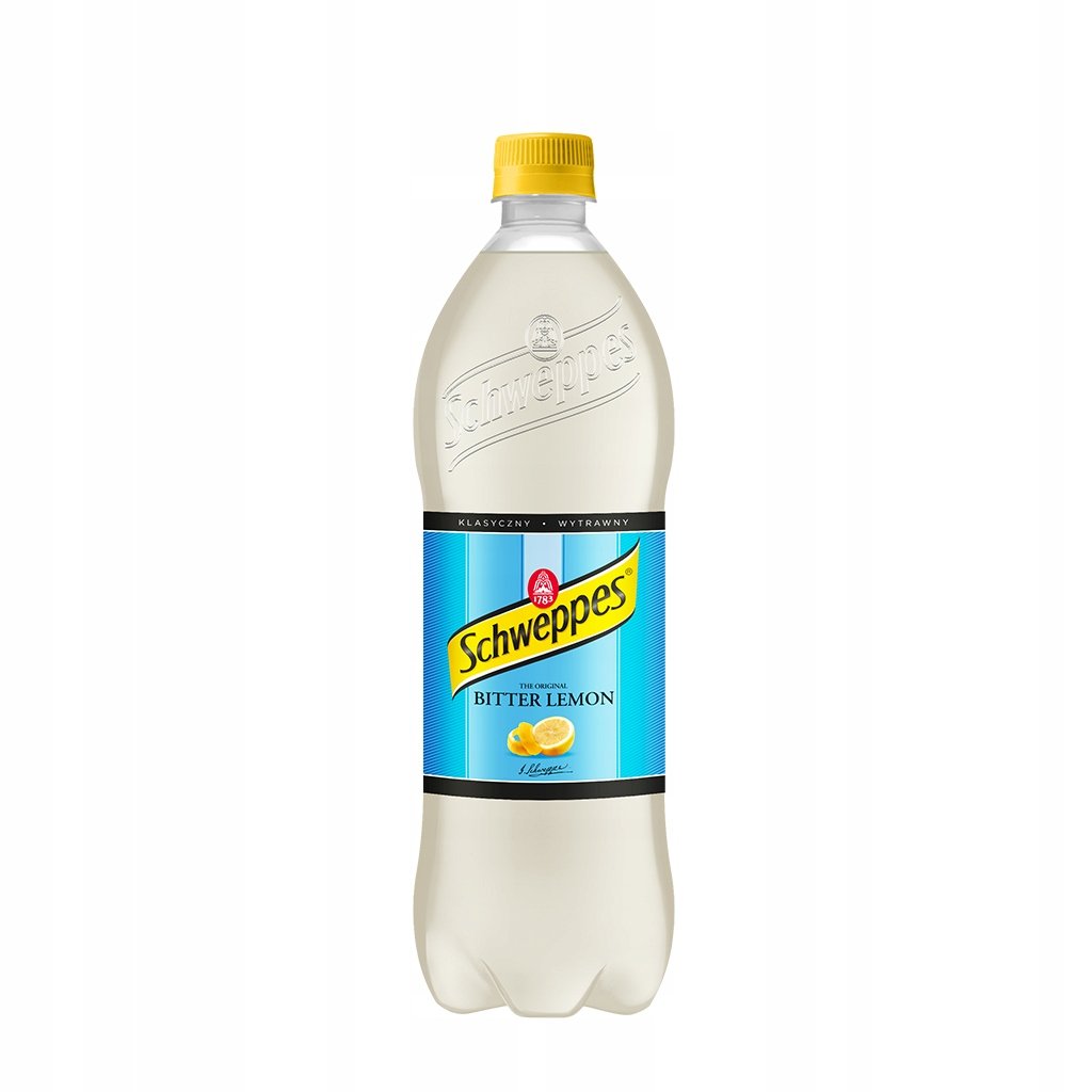 Schweppes Napój gazowany o smaku cytrynowym Bitter lemon 900 ml