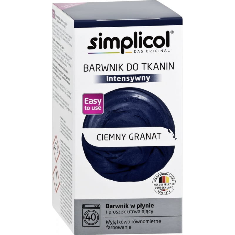BioLife Simplicol Barwnik Farba Do Tkanin Ubrań Niebieski