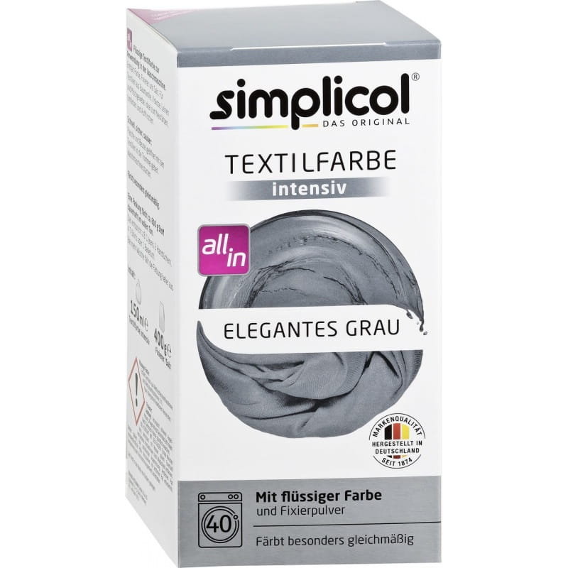 BioLife Farba Do Zasłon Intensywny Szary Simplicol