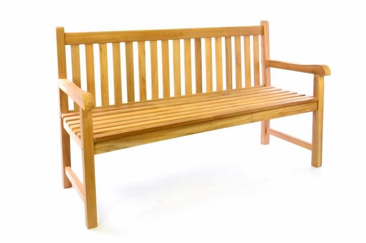 - Divero Ogrodowa drewniana ława DIVERO 150 cm