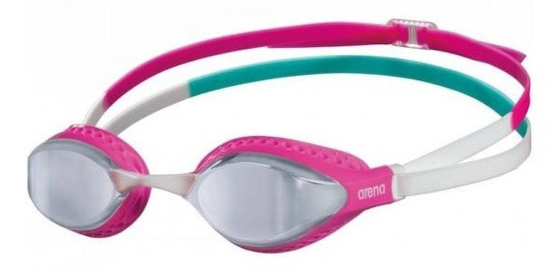 Arena Airspeed Mirror Okulary pływackie, silver/pink/multi 2021 Okulary do pływania 3151-105-0