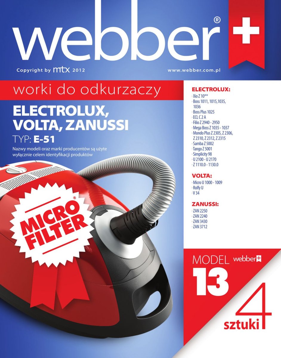 Webber micro ELEKTROLUX XIO E51 13