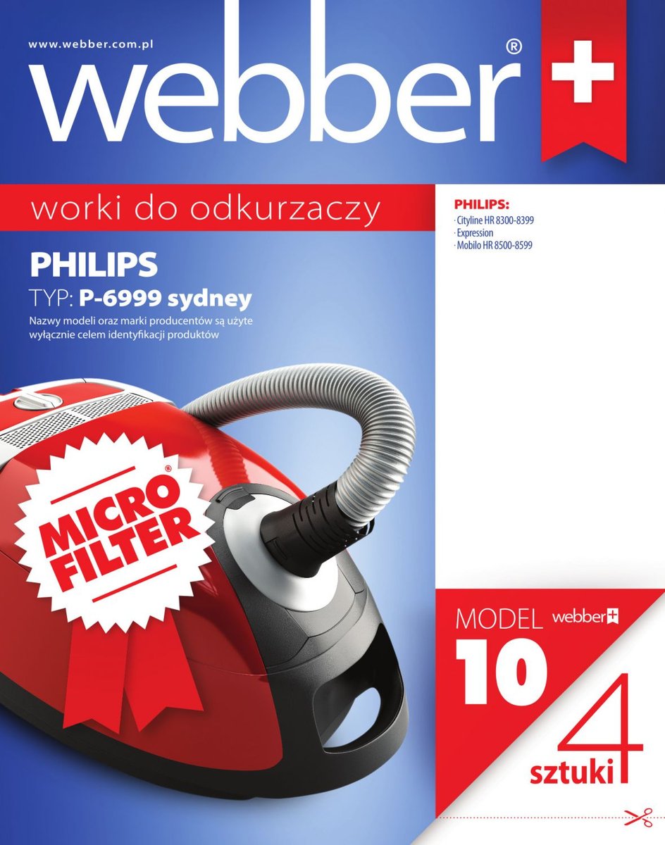 Webber Worek do odkurzacza WEBBER 10 (4 szt)