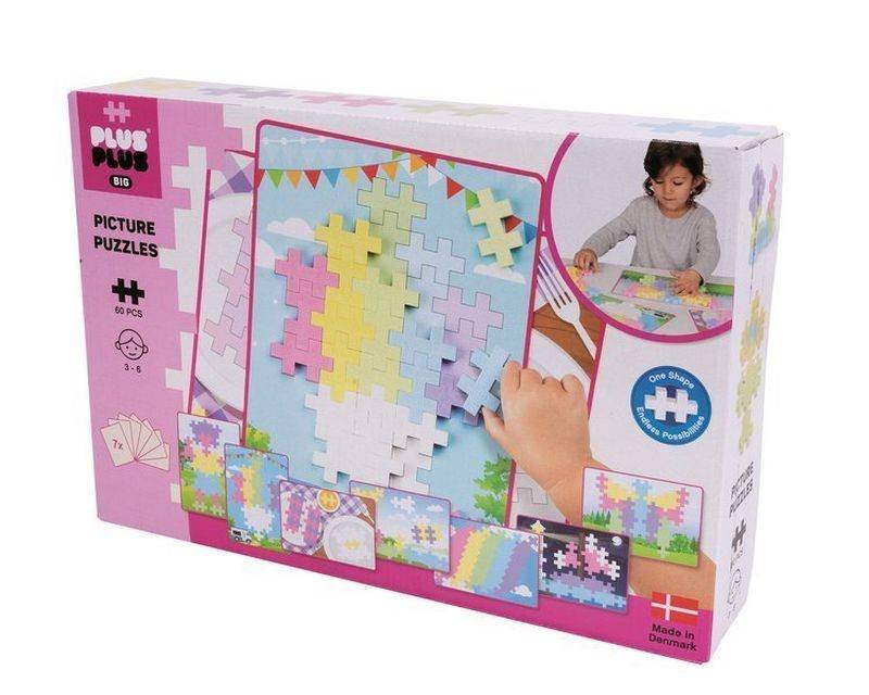 Plus Plus Plus-Plus, Midi Pastel 60 szt - puzzle obrazkowe mokopico-1644-0