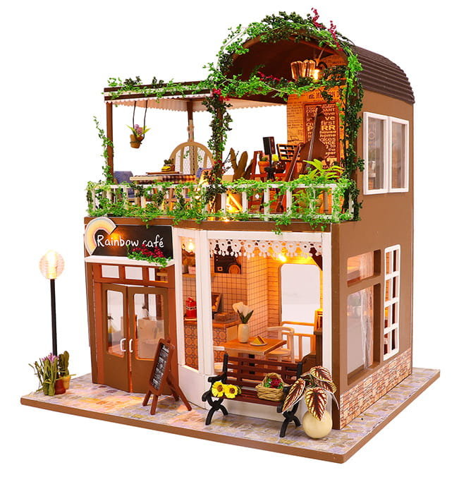 Habarri Habarri Miniaturowy domek Kawiarenka pod tęczą M906