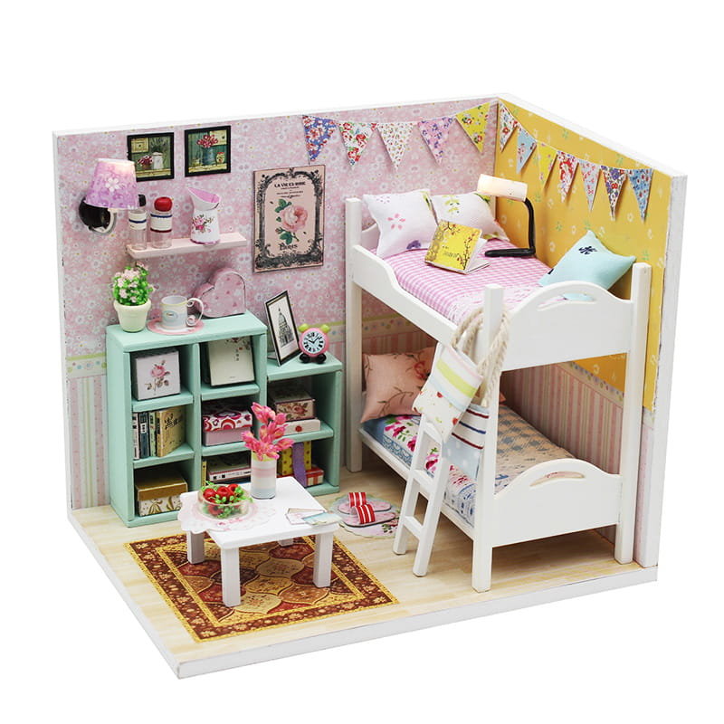 Habarri Habarri Miniaturowy domek Pokój Julii i Oliwki M020