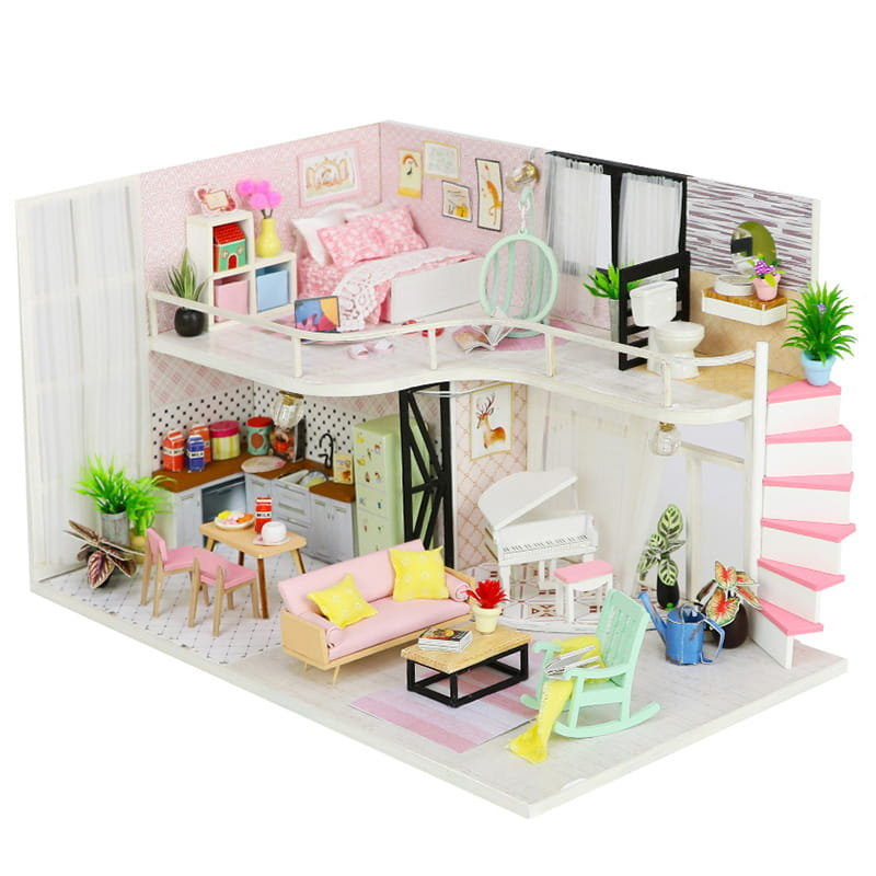 Habarri Habarri Miniaturowy domek Różowa melodia Ani M035