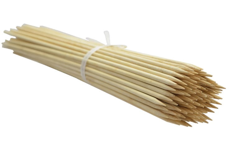 Szpilki bambusowe 40 cm 4mm /500 szt/ , naturalne