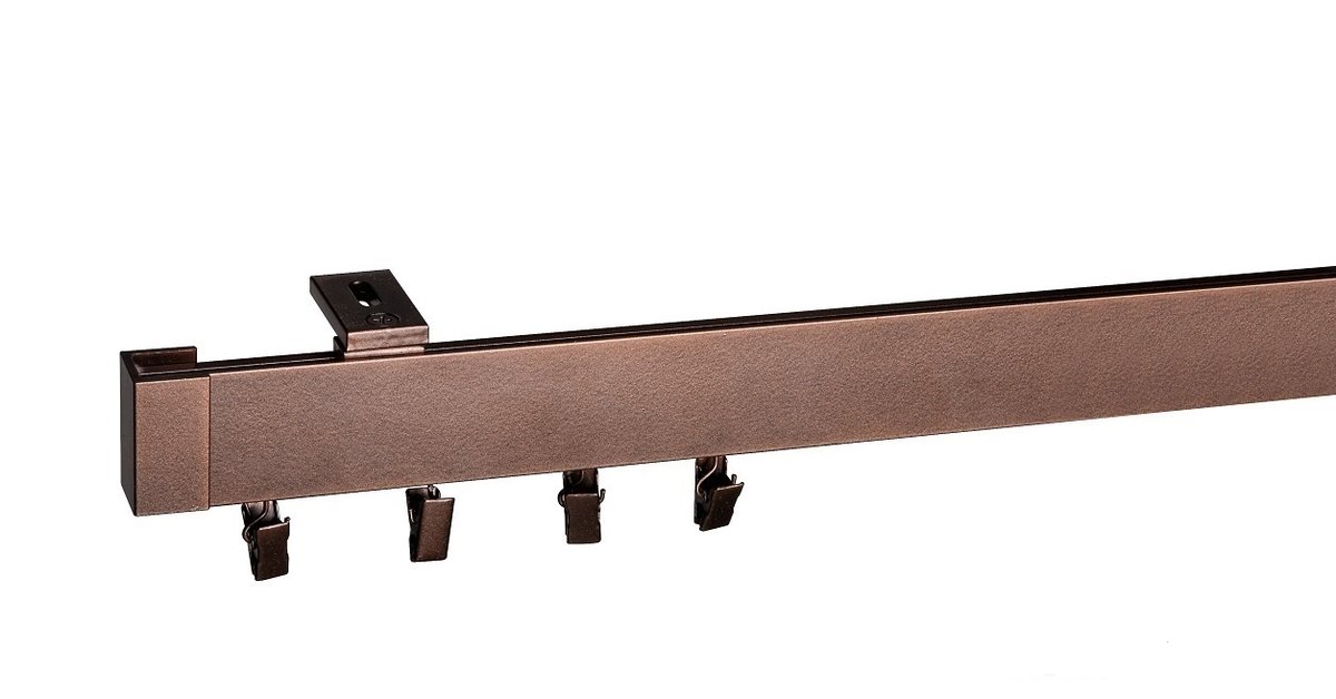 Karnisze Aluminiowe Szyna Modern Pojedyncza 620 Cm
