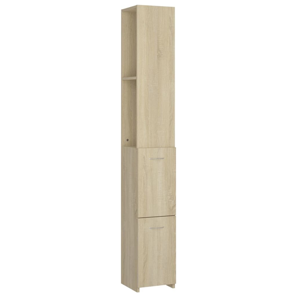 vidaXL vidaXL Szafka łazienkowa dąb sonoma 25x25x170 cm płyta wiórowa 808434
