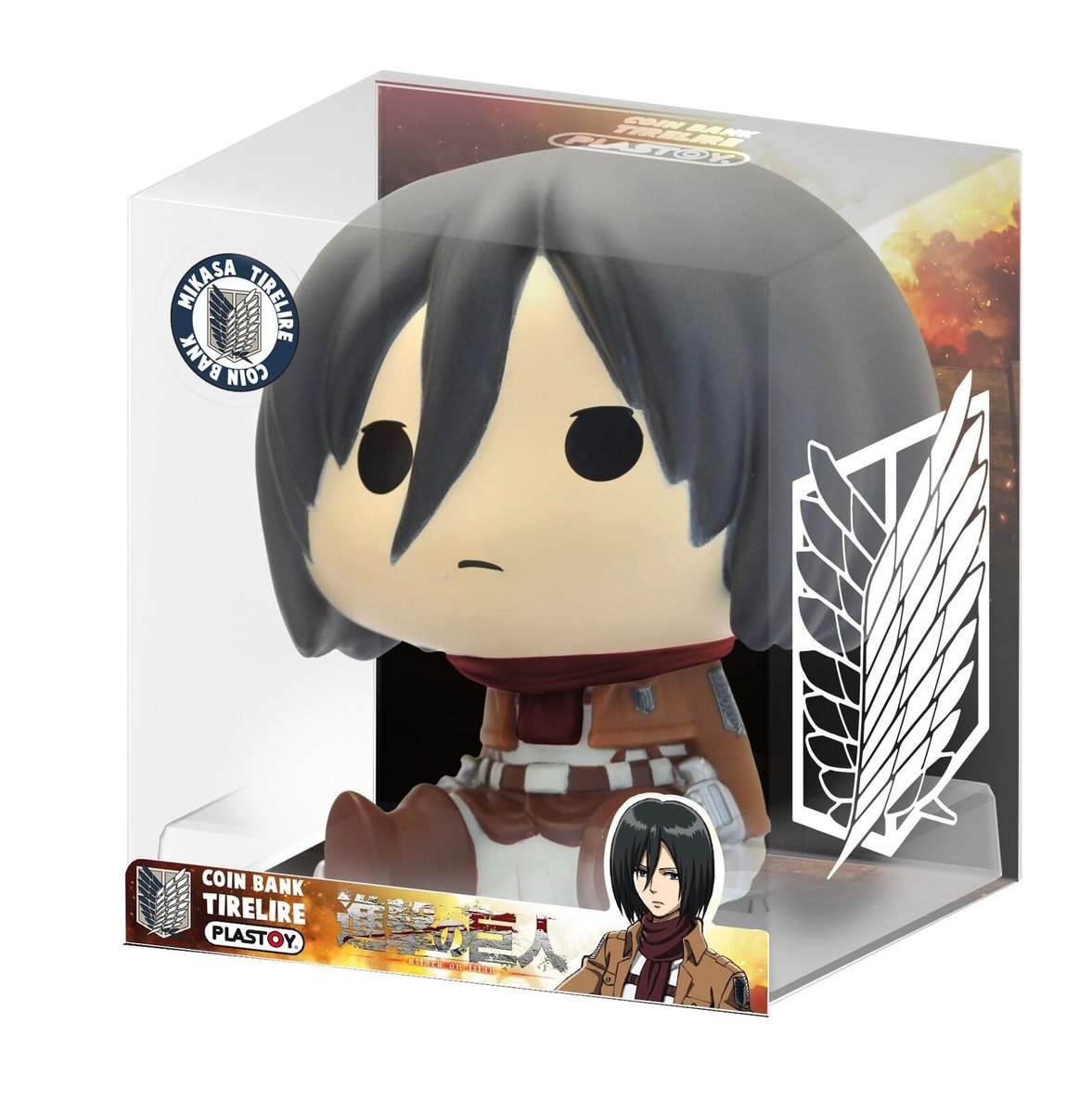 Attack on titan, figurka mikasa ackerman, plastoy