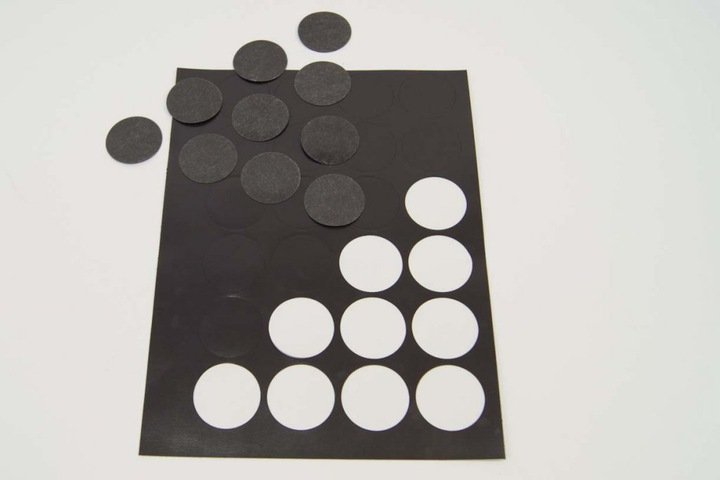 NAKLEJKI MAGNETYCZNE OKRĄGŁE - 40mm, grubość 0,7mm