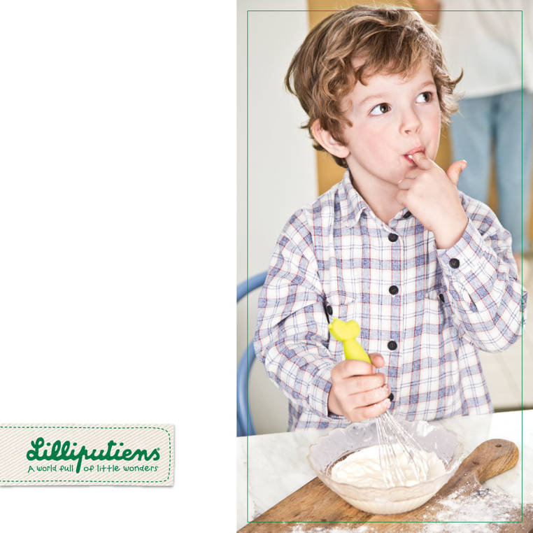 Lilliputiens Lilliputiens - Lilliputiens Rózga do Ubijania Mały Kucharz, Niedźwiadek Cesar, 4+