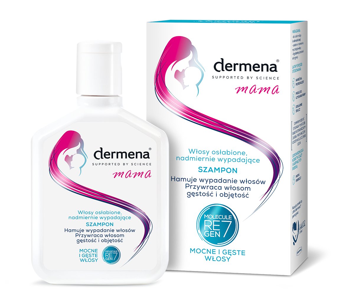 Pharmena S.A. Dermena Mama szampon do włosów osłabionych, nadmiernie wypadających 200 ml 7084057