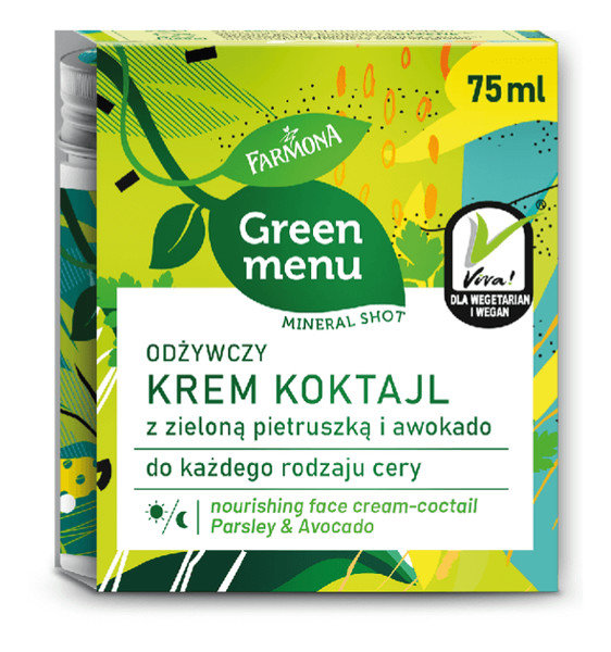 MINERAL Farmona Farmona Green Menu Shot Nawilżający Krem Koktajl 75 ml FARMONA 974728