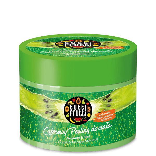 FARMONA TUTTI FRUTTI AWOKADO & KIWI NAWILŻAJĄCY CUKROWY PEELING DO CIAŁA 300 G