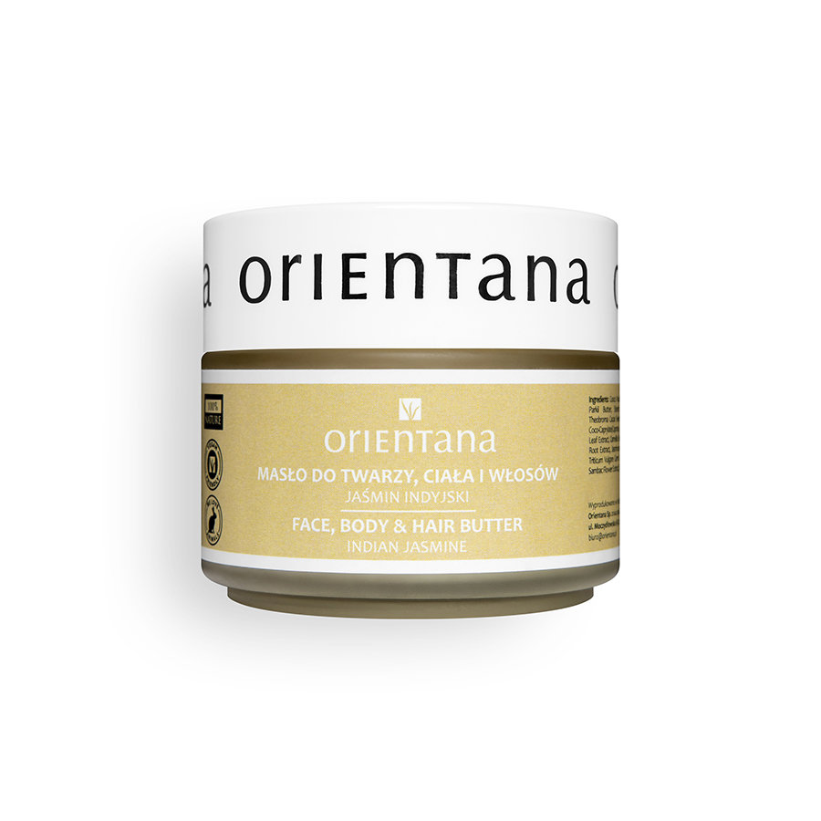 Orientana Face, Body And Hair Butter Indian Jasmine Masło do twarzy, ciała i włosów - jaśmin indyjski 100 g