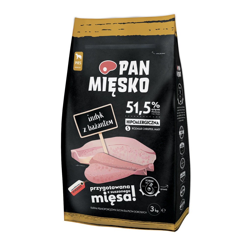 Pan Mięsko Indyk z Bażantem S 3kg