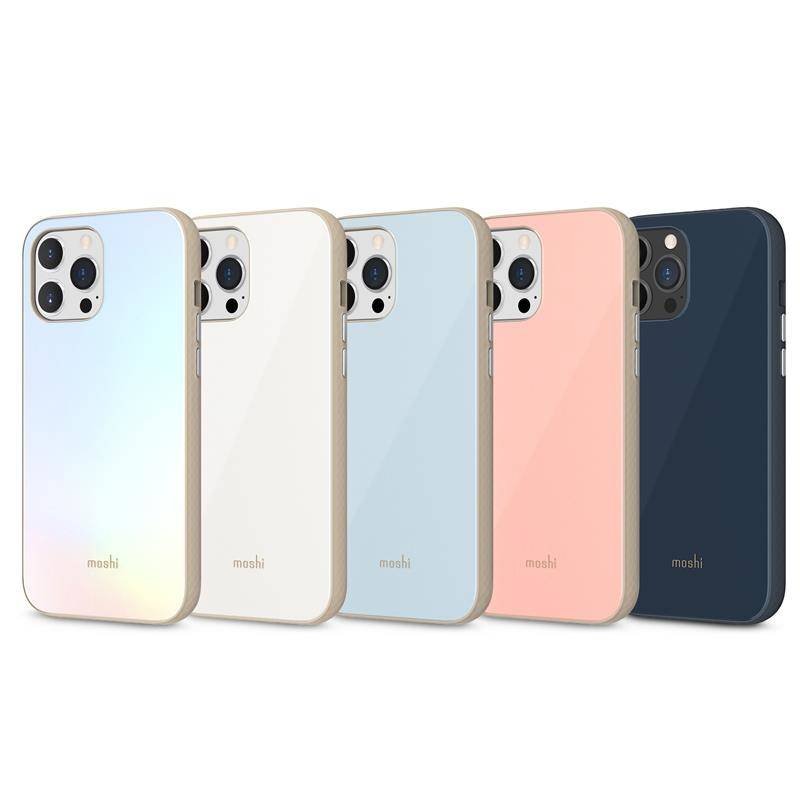 Moshi iGlaze - Etui iPhone 13 Pro Max (system SnapTo) (Pearl White)
