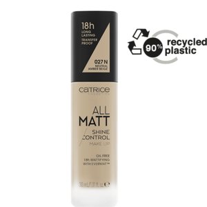 Catrice All Matt Shine Control Podkład Matujący 027N Neutral Amber Beige CAT933192