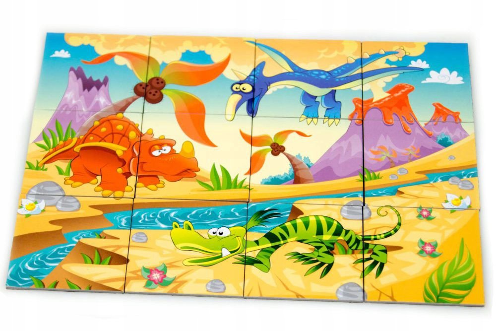 Układanka magnetyczna Magnes Dinozaury Puzzle