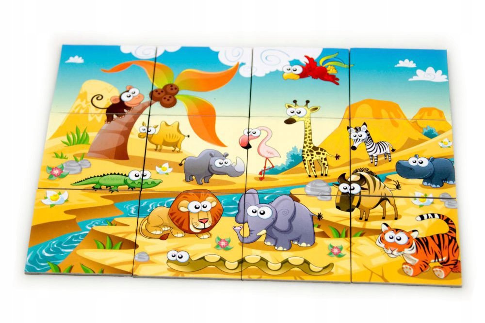 Układanka magnetyczna Magnes Safari Puzzle