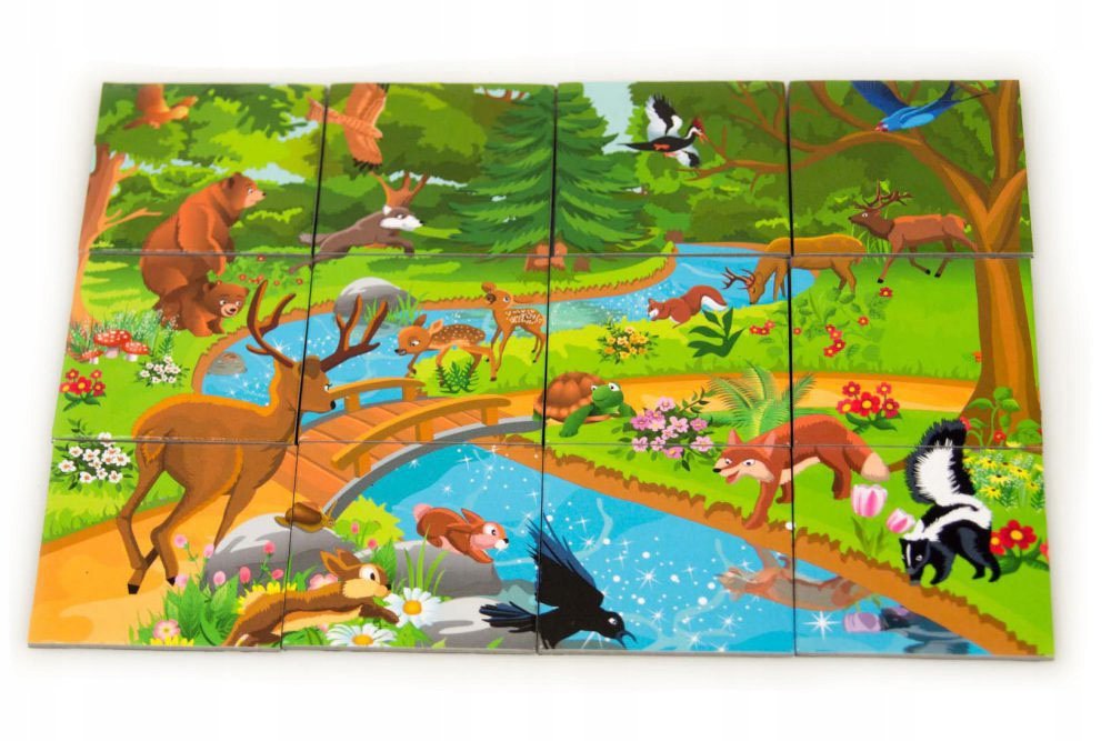 Układanka magnetyczna Magnes Las Puzzle