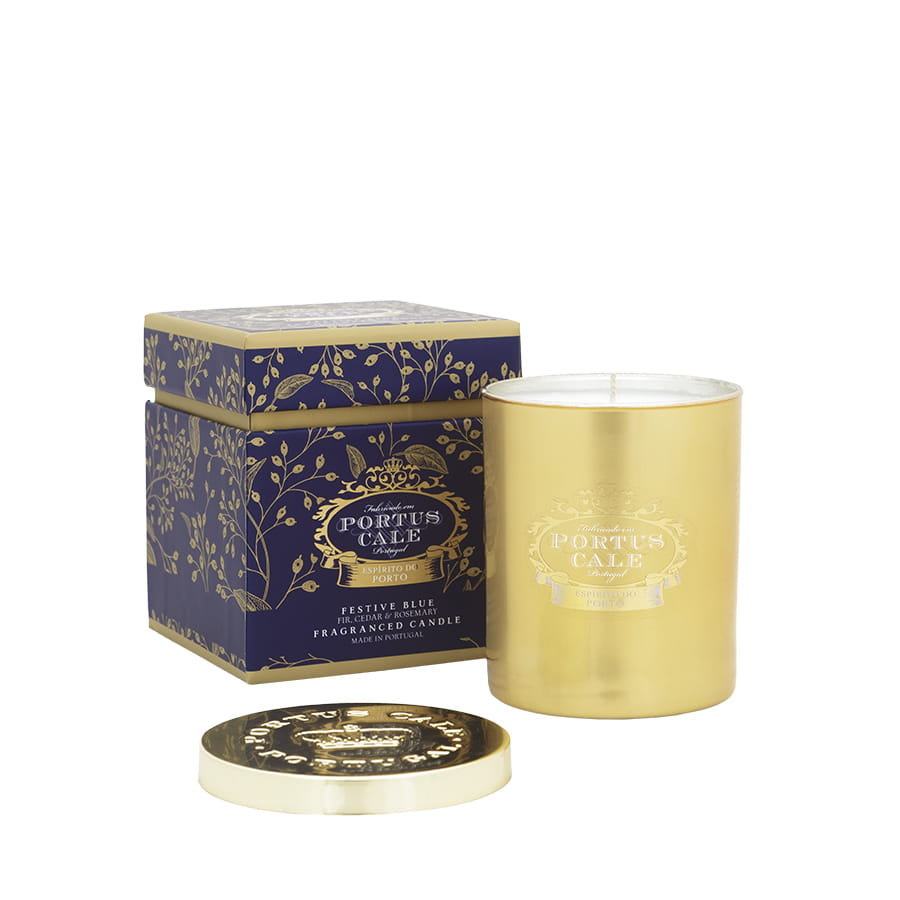 Świeca Castelbel Festive Blue golden