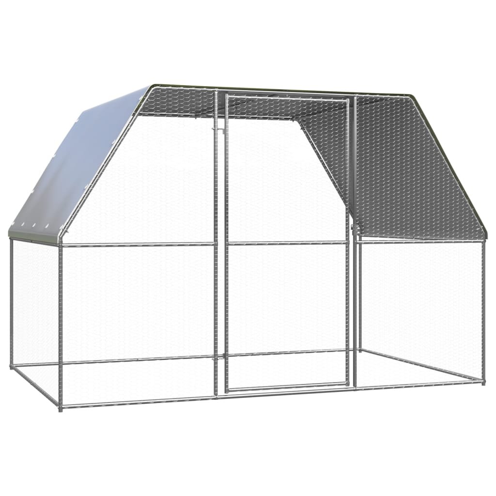 VidaXL Klatka zewnętrzna dla kurcząt, 3x2x2 m, stal galwanizowana 150778 VidaXL