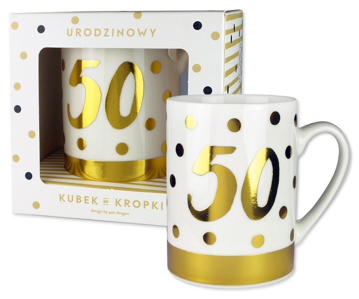 Kubek w kropki-50 Nowa
