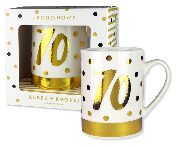 Kubek w kropki-70 Nowa