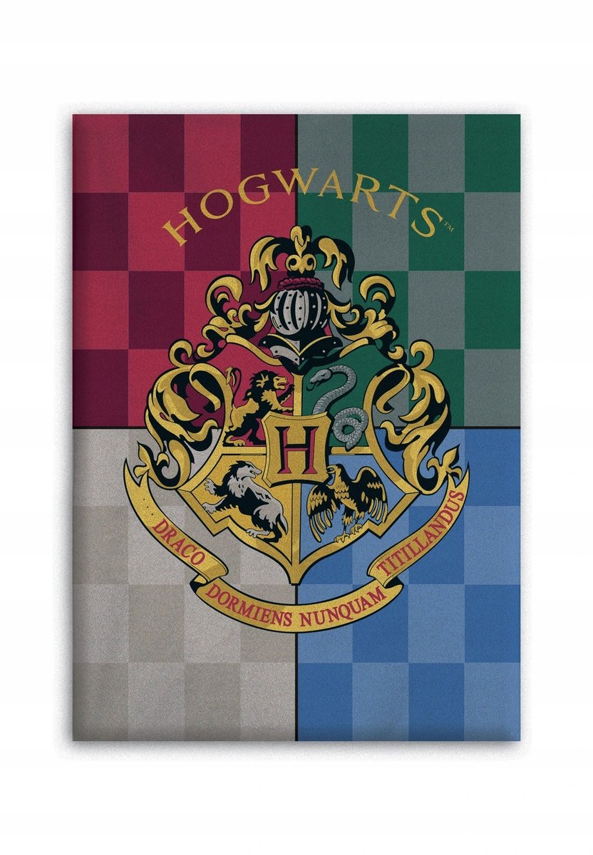 Koc Polarowy Narzuta Harry Potter Hogwarts 100X140