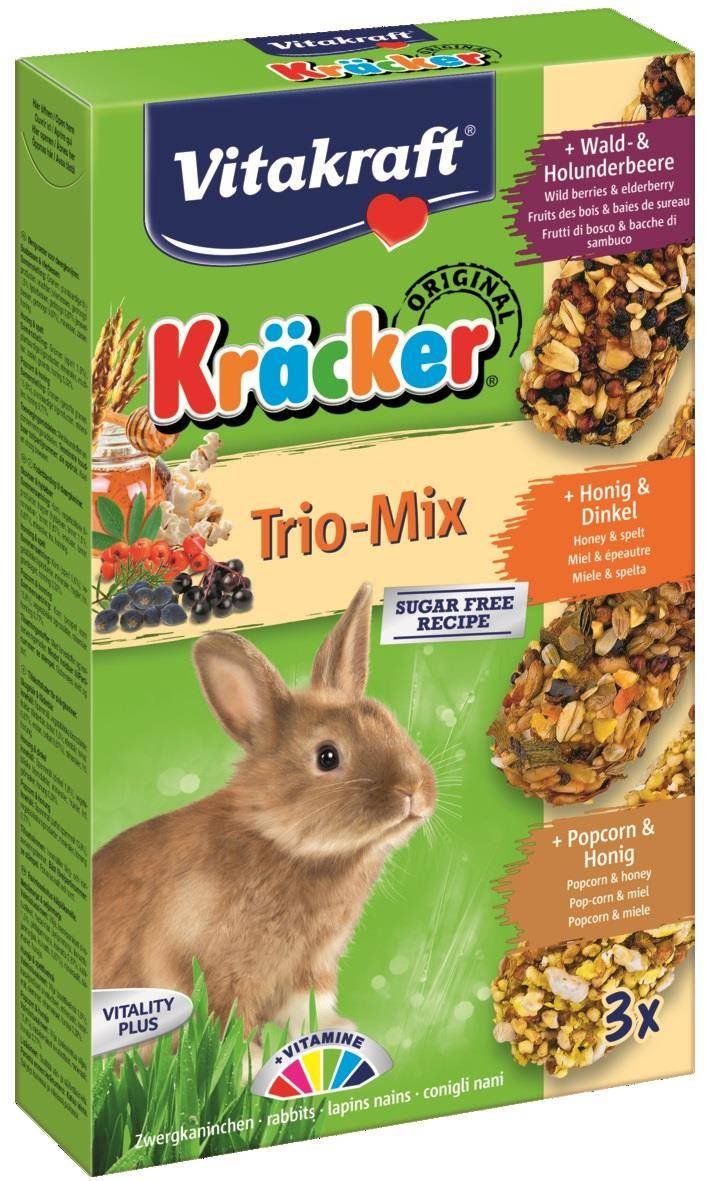 Vitakraft KRACKER 3szt d/królika pop/miód/owoc leś