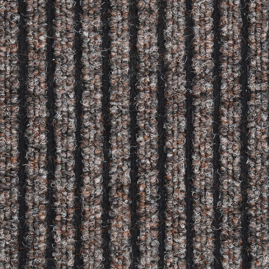 vidaXL Wycieraczka, prążkowana, beżowa, 80 x 120 cm