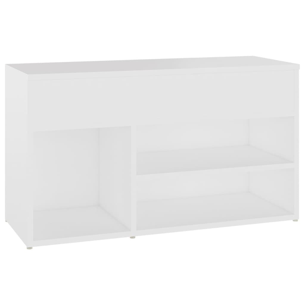 vidaXL Ławka z miejscem na buty, biała, 80x30x45 cm, płyta wiórowa