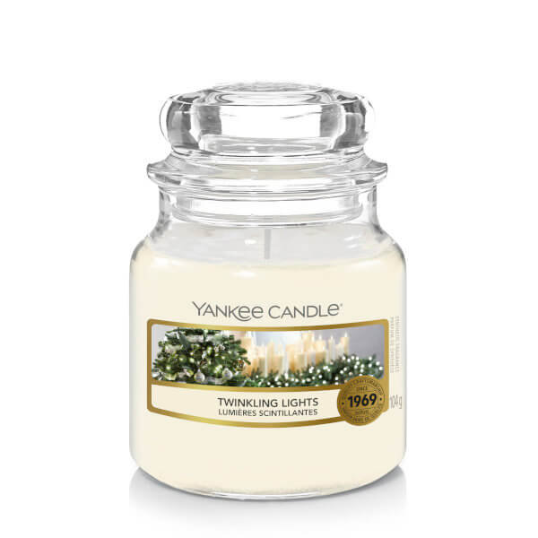 Yankee Candle Świeca Twinkling Lights, mały słoik (104g) 183