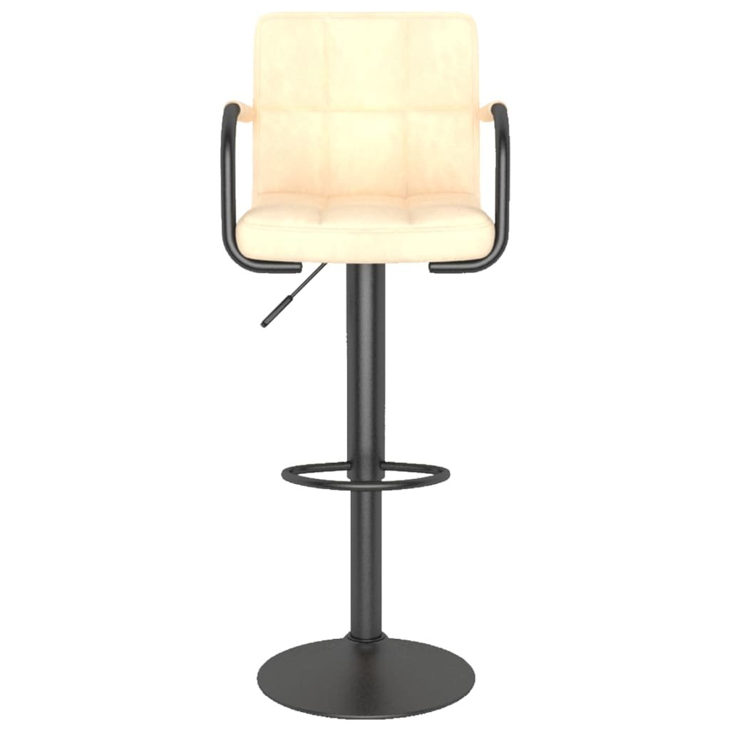 vidaXL Lumarko Hoker, kremowy, obity aksamitem 334647