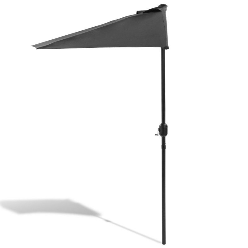 Duży Parasol Ogrodowy 270 Cm Z Korbą Półokrągły