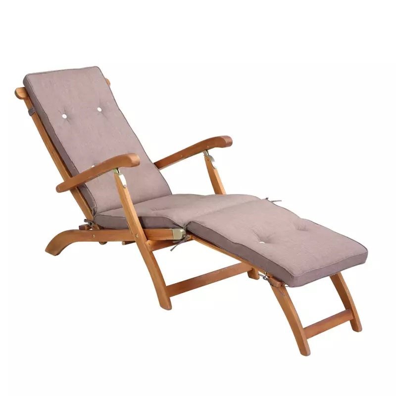Materac Poduszka Poducha Na Leżak 186X42X5 Kremowy