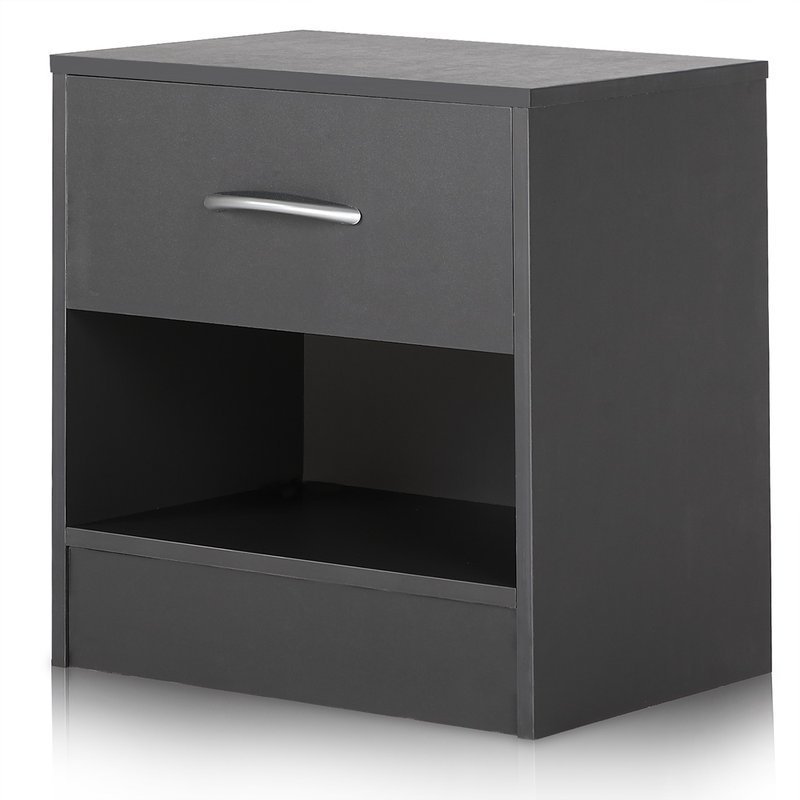 Szafka Nocna Komoda Szuflada Antracyt 39X28X41