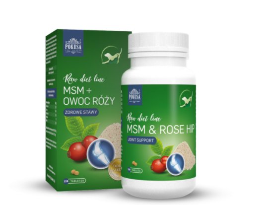 Pokusa MSM+Owoc dzikiej róży w tabletkach 120 tab