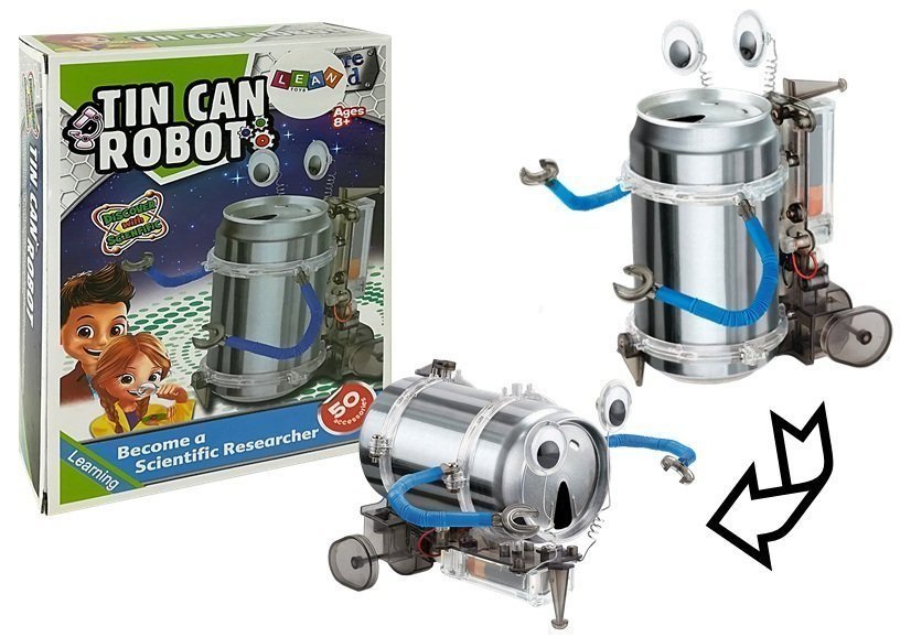 DIY Import LEANToys Edukacyjny Robot z Puszki