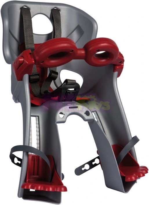 Bellelli koszyk do mocowania 01 frcb0007 rower dla dzieci do siedzenia z przodu, uniwersalny, kolor srebrny/czerwony