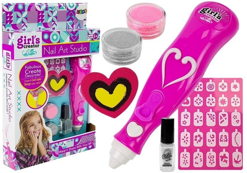 Import LEANToys Zestaw Do Malowania Paznokci Brokat Dozownik Wzory LT-8507-0
