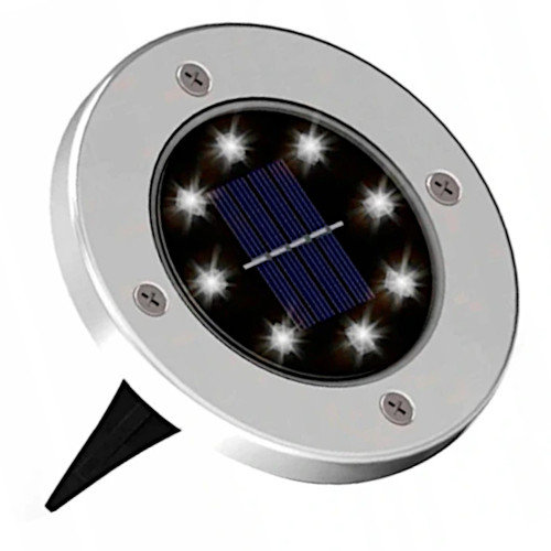 Lampka gruntowa solarna Disk light