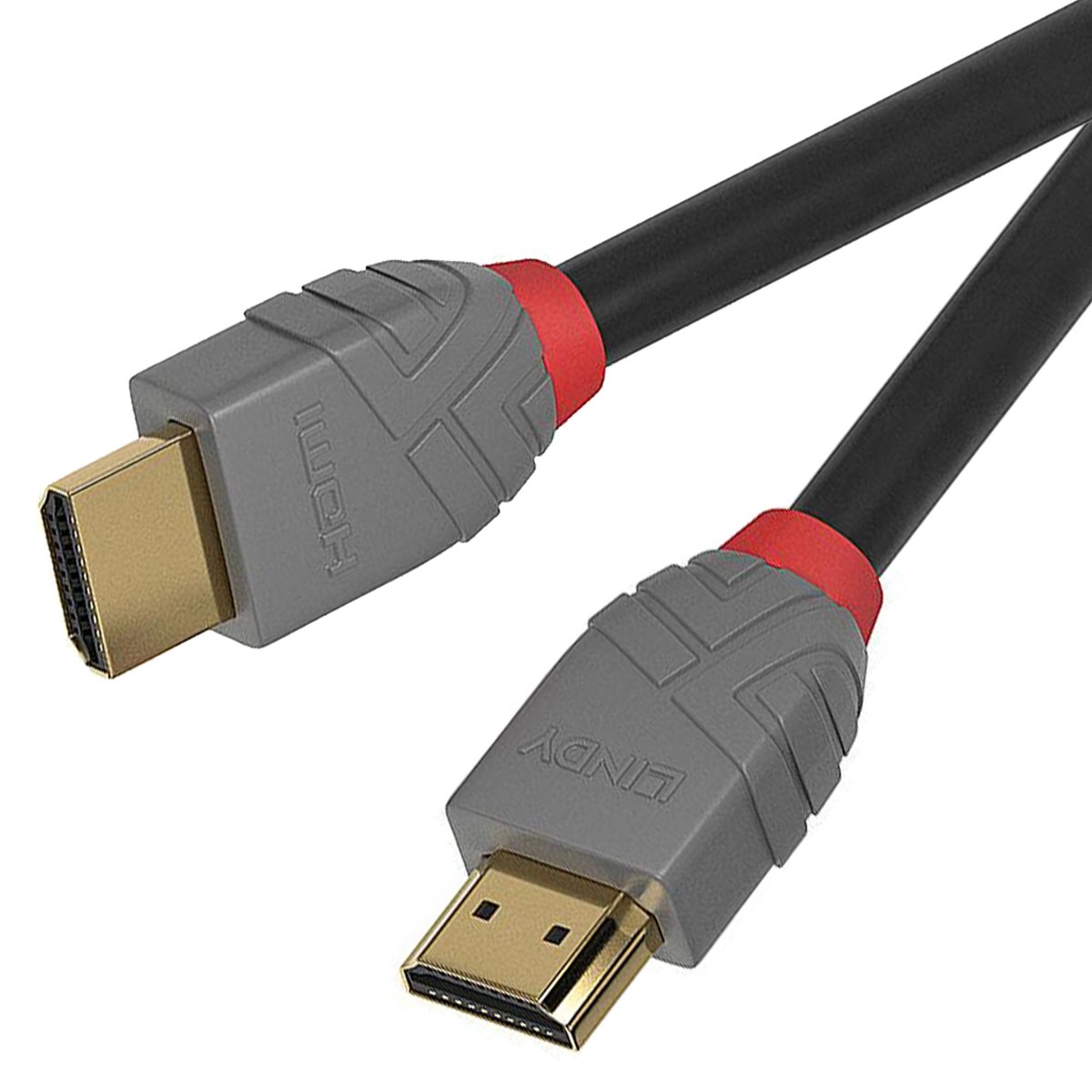 Kabel HDMI 2.1 Ultra High Speed 8K, 10K, 48Gbps Lindy 36951 Anthra Line - 0.5m : Długość - 0,5m
